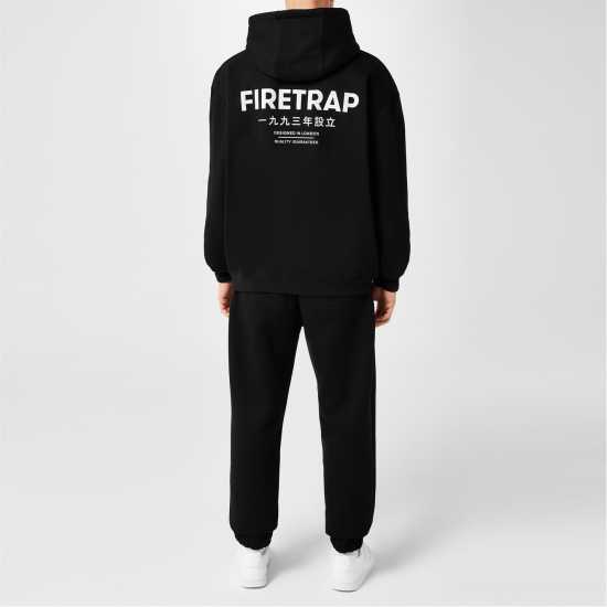 Firetrap Trnd Jog Sn34 Black Мъжко облекло за едри хора