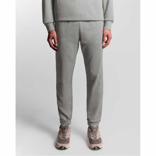 Lyle And Scott Men's Closed Hem Fleece Joggers Grey Marl 