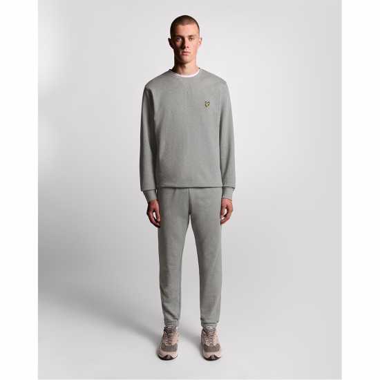 Lyle And Scott Men's Closed Hem Fleece Joggers Grey Marl 