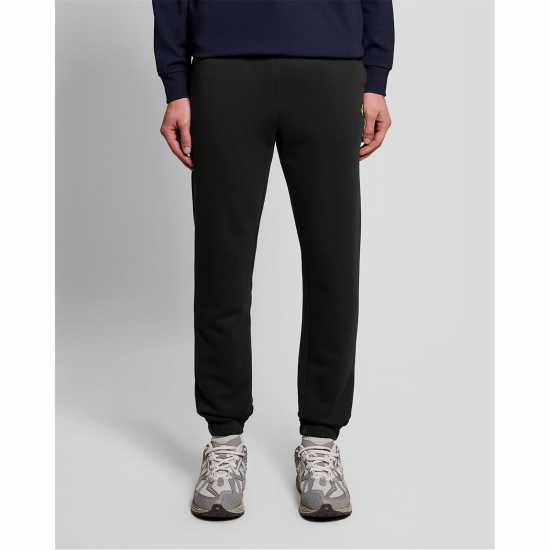 Lyle And Scott Men's Closed Hem Fleece Joggers Jet Black 