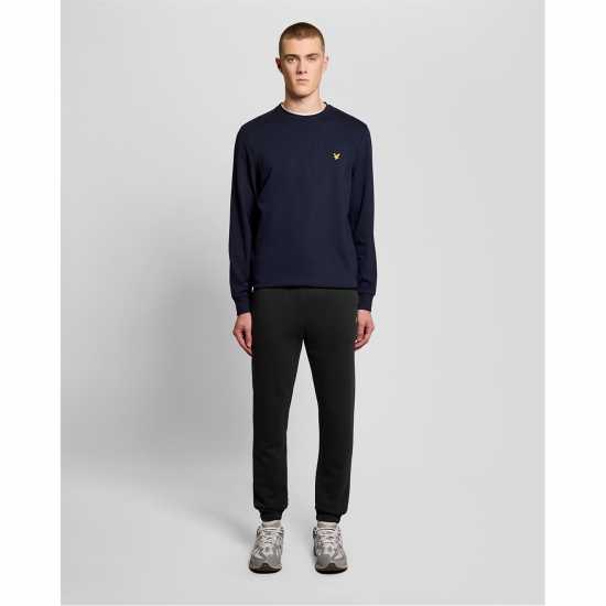 Lyle And Scott Men's Closed Hem Fleece Joggers Jet Black 