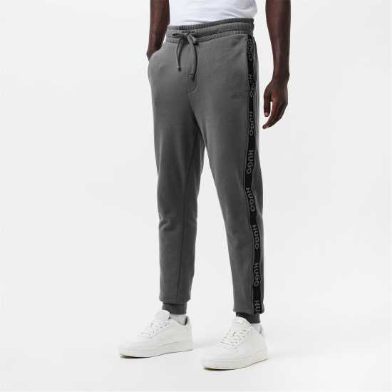 Hugo Boss Hugo Mens Hugo Bodywear Liam Closed Hem Soft Fleece Joggers With Elasticated Cuffs Сиво 