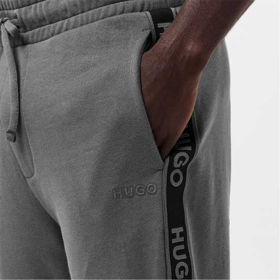 Hugo Boss Hugo Mens Hugo Bodywear Liam Closed Hem Soft Fleece Joggers With Elasticated Cuffs Сиво 