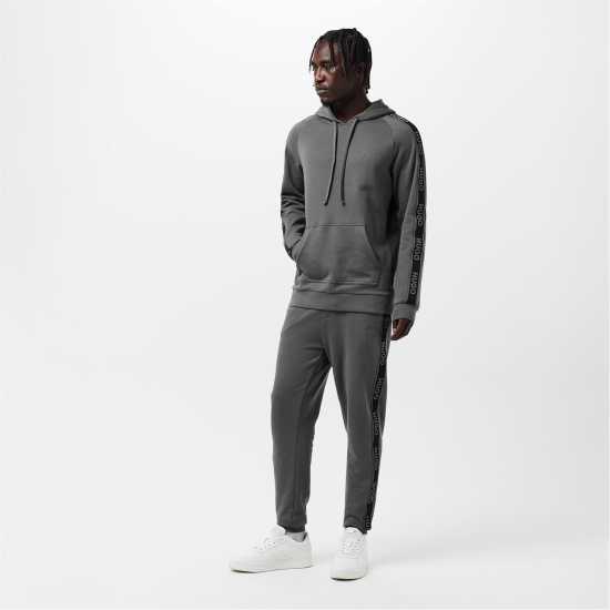 Hugo Boss Hugo Mens Hugo Bodywear Liam Closed Hem Soft Fleece Joggers With Elasticated Cuffs Сиво 