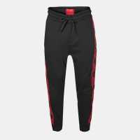 Hugo Boss Hugo Mens Hugo Bodywear Liam Closed Hem Soft Fleece Joggers With Elasticated Cuffs Черно 