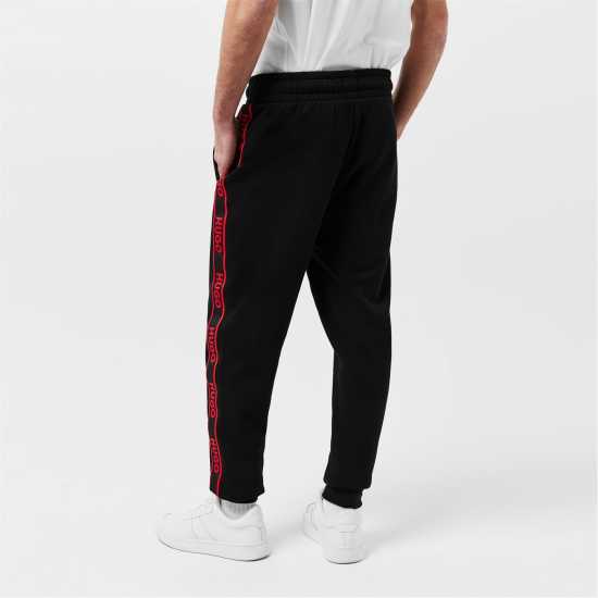 Hugo Boss Hugo Mens Hugo Bodywear Liam Closed Hem Soft Fleece Joggers With Elasticated Cuffs Черно 