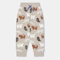 Lilly And Sid & Sid Multicoloured Mixed Animal Print Joggers  Детски долнища на анцуг