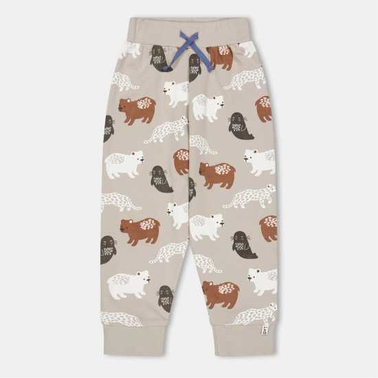 Детски долнища на анцуг Lilly And Sid & Sid Multicoloured Mixed Animal Print Joggers Lilly And Sid & Sid Multicoloured Mixed Animal Print Joggers Детски долнища на анцуг
