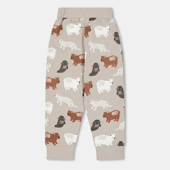 Детски долнища на анцуг Lilly And Sid & Sid Multicoloured Mixed Animal Print Joggers Lilly And Sid & Sid Multicoloured Mixed Animal Print Joggers Детски долнища на анцуг