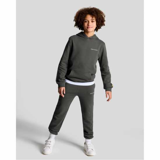 Lyle And Scott Kids' Logo Closed Hem Fleece Joggers Lyle And Scott Kids' Logo Closed Hem Fleece Joggers