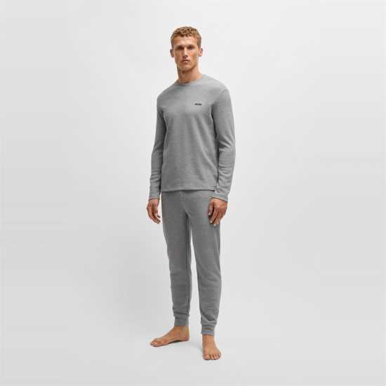 Hugo Boss Boss Men's Bw Waffle Jogging Bottoms Сиво 