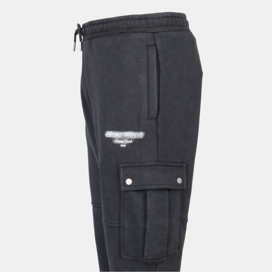 Jack Wills Script Cargo Jog Sn54 Black Jack Wills Script Cargo Jog Sn54 Black