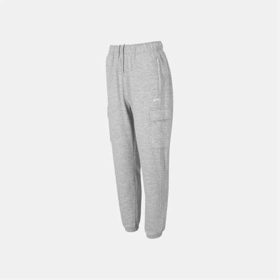 Slazenger Мъжки Панталон Fleece Cargo Pant Mens Grey Мъжки меки спортни долнища