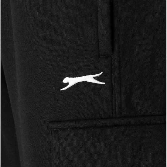 Мъжки меки спортни долнища Slazenger Мъжки Панталон Fleece Cargo Pant Mens Black Slazenger Мъжки Панталон Fleece Cargo Pant Mens Black Мъжки меки спортни долнища