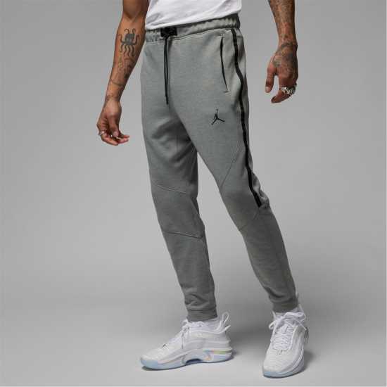 Мъжки меки спортни долнища Air Jordan Jordan Dri-FIT Sport Air Fleece Pants Men's Сиво/Черно Air Jordan Jordan Dri-FIT Sport Air Fleece Pants Men's Сиво/Черно Мъжки меки спортни долнища