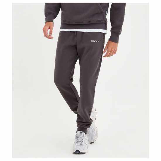 Мъжко Спортно Долнище Nicce Logo Joggers Mens Grey Мъжко облекло за едри хора