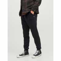 Jack And Jones Дамски Анцуг Bradley Cuffed Jogging Bottoms Черно Мъжки меки спортни долнища