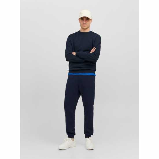 Мъжки меки спортни долнища Jack And Jones Дамски Анцуг Bradley Cuffed Jogging Bottoms Нави блейзър Jack And Jones Дамски Анцуг Bradley Cuffed Jogging Bottoms Нави блейзър Мъжки меки спортни долнища