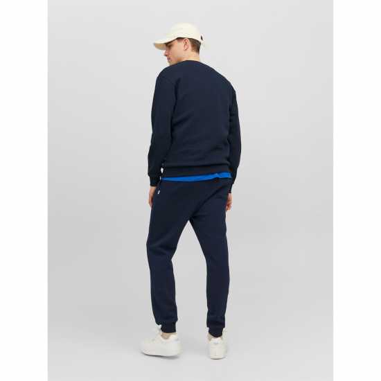 Мъжки меки спортни долнища Jack And Jones Дамски Анцуг Bradley Cuffed Jogging Bottoms Нави блейзър Jack And Jones Дамски Анцуг Bradley Cuffed Jogging Bottoms Нави блейзър Мъжки меки спортни долнища