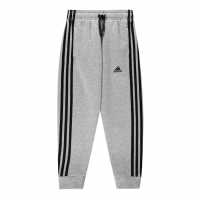 Adidas Essentials 3-Stripes Joggers Kids Grey Marl Детски полар
