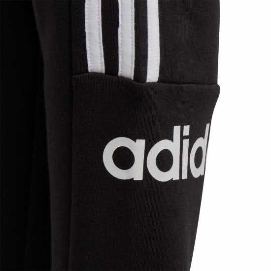 Adidas Essentials 3-Stripes Joggers Kids Black/White Детски полар