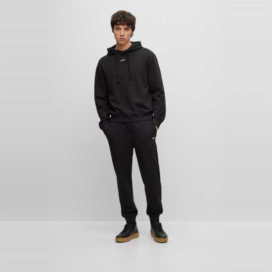 Мъжки меки спортни долнища Hugo Boss Hugo Cotton Track Pants Черно Hugo Boss Hugo Cotton Track Pants Черно Мъжки меки спортни долнища