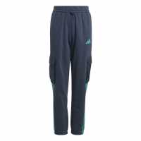 Adidas Utility Fleece Cargo Joggers Juniors Ink Blue Детски долнища на анцуг