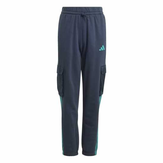 Детски долнища на анцуг Adidas Utility Fleece Cargo Joggers Juniors Ink Blue Adidas Utility Fleece Cargo Joggers Juniors Ink Blue Детски долнища на анцуг
