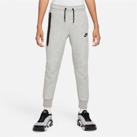 Nike Sportswear Tech Fleece Big Kids' Pants Сиво/Черно Детски долнища на анцуг