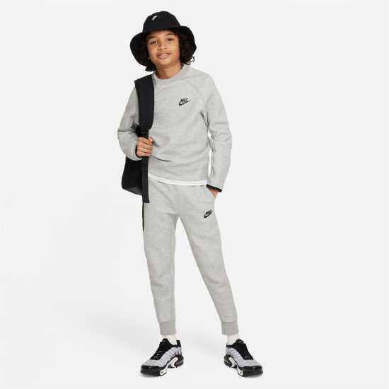 Nike Sportswear Tech Fleece Big Kids' Pants Сиво/Черно Детски долнища на анцуг