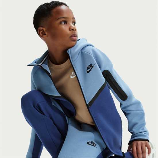 Nike Sportswear Tech Fleece Big Kids' Pants Work Blue 