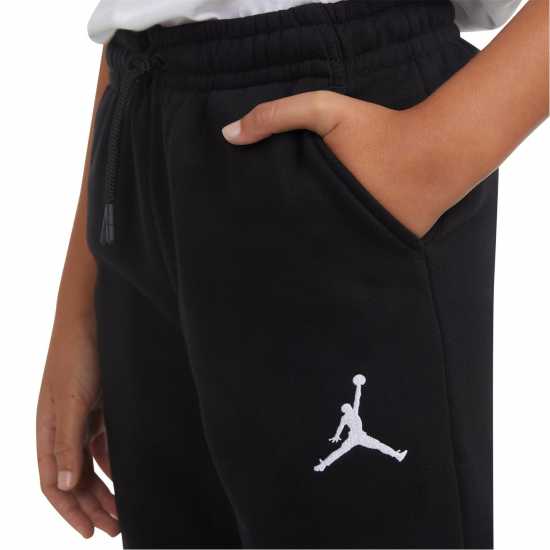 Долнище Полар Момченца Air Jordan Jm Fleece Pants Junior Boys Черно Детски долнища на анцуг