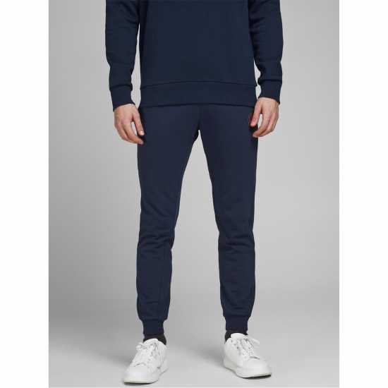 Мъжки меки спортни долнища Jack And Jones Gordon Shark Jogging Bottoms Нави блейзър Jack And Jones Gordon Shark Jogging Bottoms Нави блейзър Мъжки меки спортни долнища