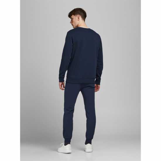 Мъжки меки спортни долнища Jack And Jones Gordon Shark Jogging Bottoms Нави блейзър Jack And Jones Gordon Shark Jogging Bottoms Нави блейзър Мъжки меки спортни долнища