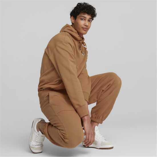 Puma Мъжко Спортно Долнище Fleeced Jogging Bottoms Mens Пустинно кафяво Мъжки меки спортни долнища