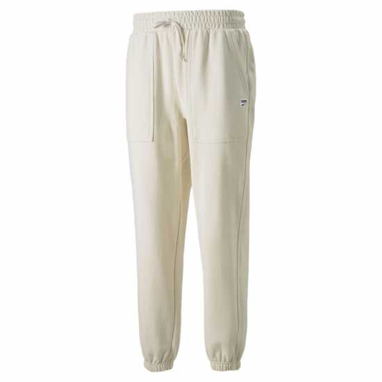 Puma Мъжко Спортно Долнище Fleeced Jogging Bottoms Mens Крем Мъжки меки спортни долнища