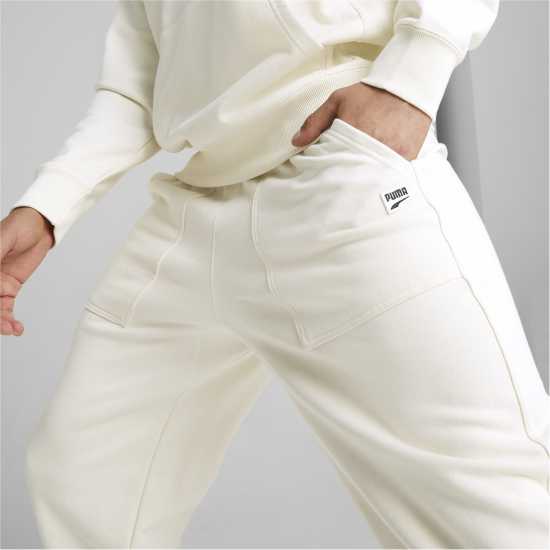 Puma Мъжко Спортно Долнище Fleeced Jogging Bottoms Mens Крем Мъжки меки спортни долнища