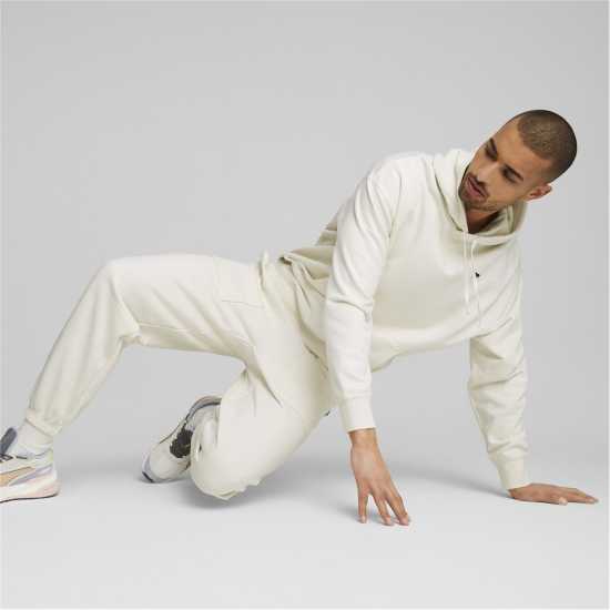 Puma Мъжко Спортно Долнище Fleeced Jogging Bottoms Mens Крем Мъжки меки спортни долнища