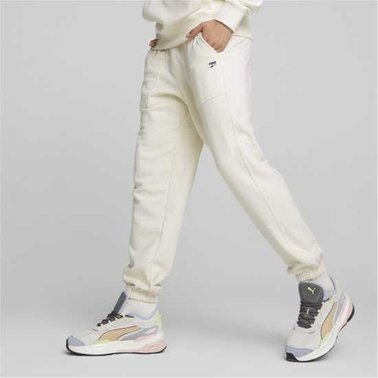 Puma Мъжко Спортно Долнище Fleeced Jogging Bottoms Mens Крем Мъжки меки спортни долнища