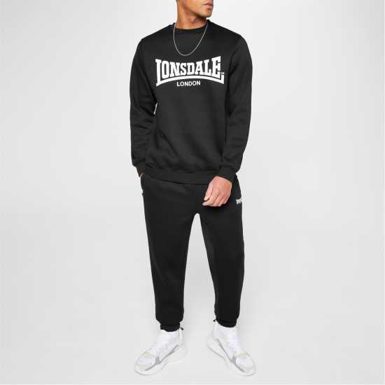 Мъжки меки спортни долнища Lonsdale Мъжко Спортно Долнище Essential Joggers Mens Черно Lonsdale Мъжко Спортно Долнище Essential Joggers Mens Черно Мъжки меки спортни долнища