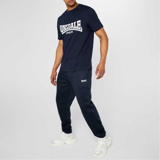 Lonsdale Мъжко Спортно Долнище Essential Joggers Mens Navy Мъжко облекло за едри хора