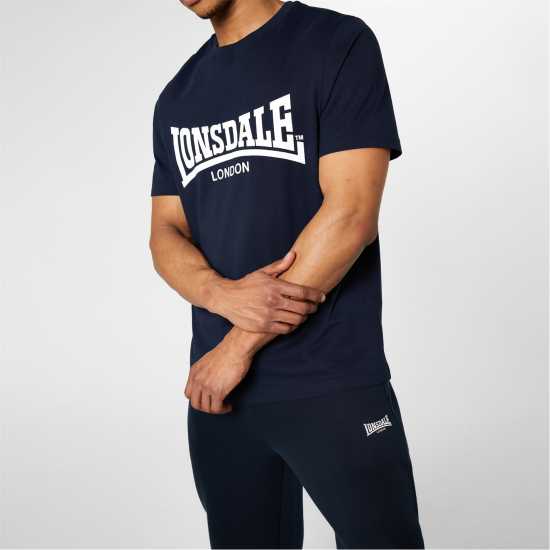 Lonsdale Мъжко Спортно Долнище Essential Joggers Mens Navy Мъжко облекло за едри хора