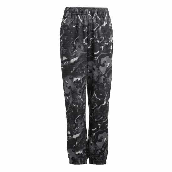 Детски долнища на анцуг Adidas Future Icons Allover Print Joggers Juniors Черно Adidas Future Icons Allover Print Joggers Juniors Черно Детски долнища на анцуг
