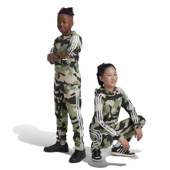 Adidas Junior Camo Pant Зелена Камуфлаж Детски долнища на анцуг