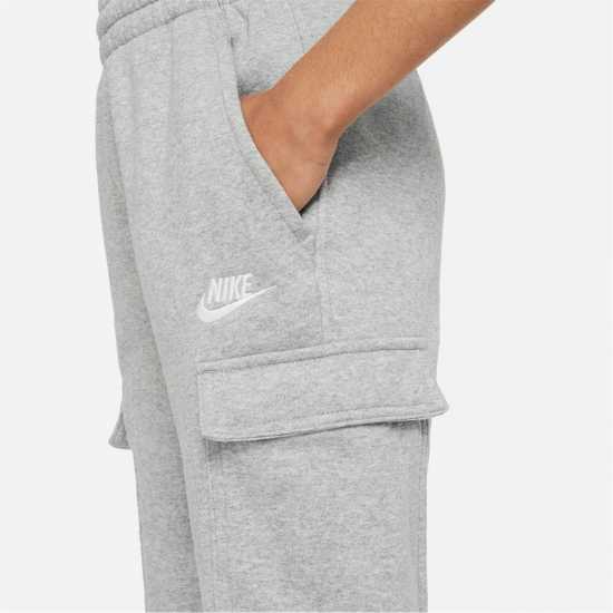 Nike Детско Спортно Долнище Sportswear Club Fleece Cargo Jogging Bottoms Juniors Сиво Детски долнища на анцуг