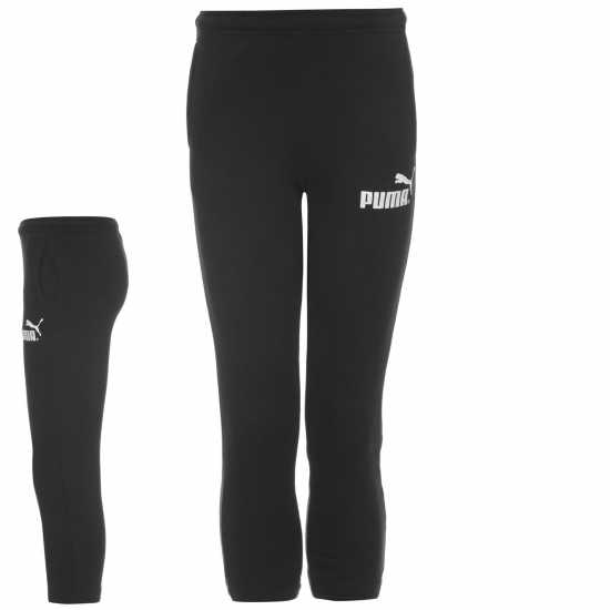 Puma No1 Logo Sweatpants Junior Boys Black Детски полар