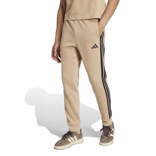Adidas Fleece Tapered Cuff 3-Stripes Joggers Пясъчен камък 