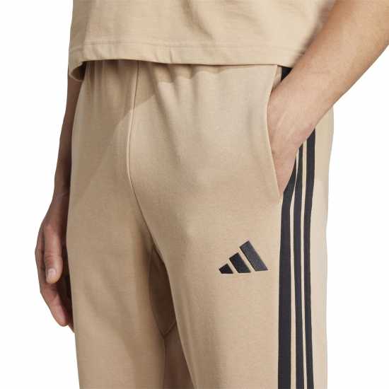 Adidas Fleece Tapered Cuff 3-Stripes Joggers Пясъчен камък 