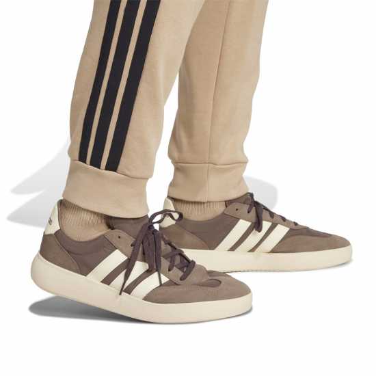 Adidas Fleece Tapered Cuff 3-Stripes Joggers Пясъчен камък 