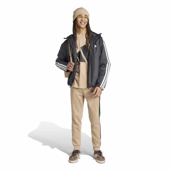 Adidas Fleece Tapered Cuff 3-Stripes Joggers Пясъчен камък 